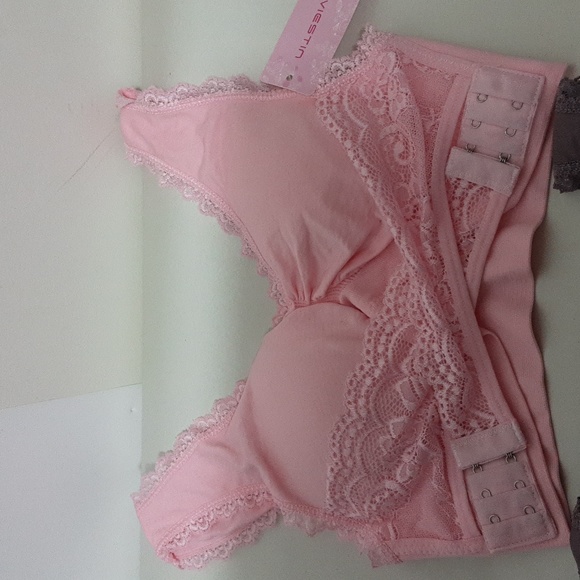 IVIESTIN Size L Purple, Pink, Wrap Front Bralette Bra - Picture 3 of 6